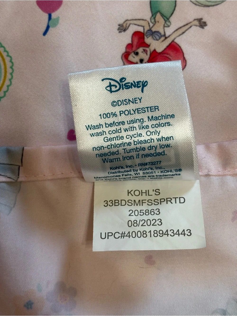 Disney Princess Sketch 3 Pc Sheet Set Toddler The Big One Kohl’s Light Pink